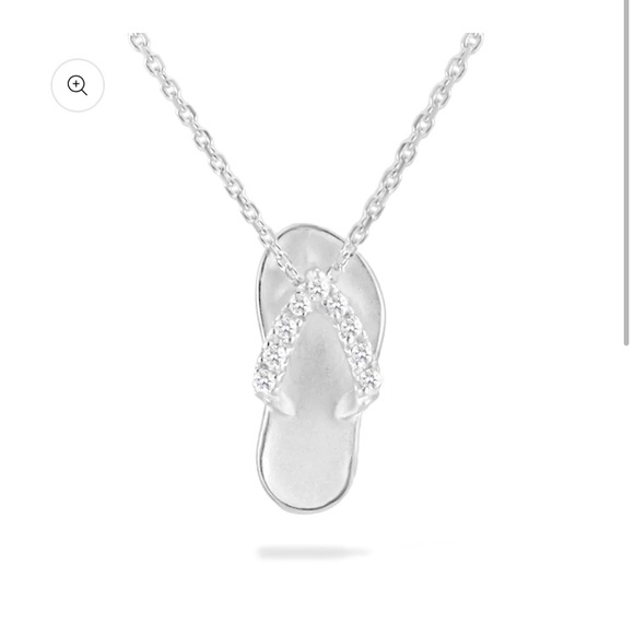 Na Hoku Jewelry - Diamond flip flop necklace
